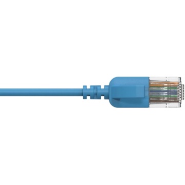 ProCab CSD560BU/0.15 - Cablu de retea 0.15 metri CAT6A U/UTP RJ45 tata - RJ45 tata slim 30 AWG LSHF - Img 2