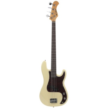 Prodipe Guitars PB80 RA Vintage White - Chitara bass electrica