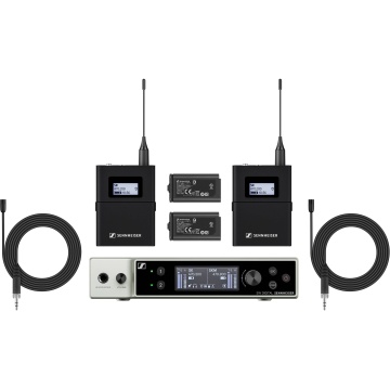 Sennheiser EW-DX MKE 2 Set (Q1-9) - Sistem wireless cu 2 microfoane lavaliera