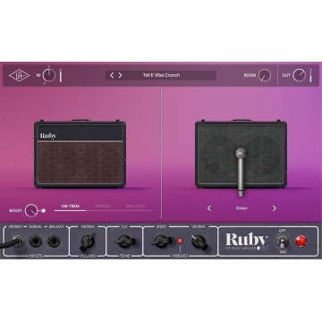 Universal Audio UAD Ruby '63 Top Boost Amp - Plugin amp sim british pe lampi cu 3 configuratii si boost + vibrato - Img 3