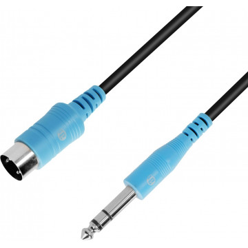 Adam Hall 3 Star 6.3 mm TRS MIDI - DIN 5-pin 0.9 m - Cablu MIDI