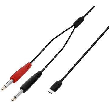 Adam Hall 3 STAR Y PP USB-C 0300 - Cablu/interfata audio USB-Jack