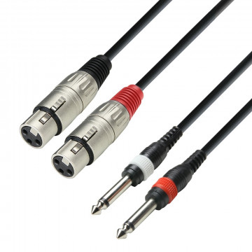 Adam Hall 3Star 2XLR-2TS 3m - Cablu audio