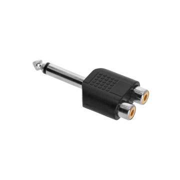 Adam Hall 4 STAR AY RF2 JM2 - Adaptor Y 2 x RCA mama - Jack 6.3 mm tata TS - Img 6