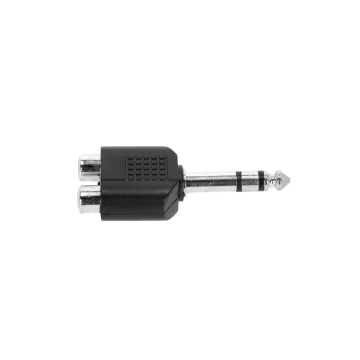 Adam Hall 4 STAR AY RF2 JM3 - Adaptor Y 2 x RCA mama - Jack 6.3 mm tata TRS - Img 3