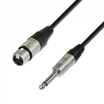 Adam Hall 4Star XLR female - 6.3 mm Jack mono 3 m - Cablu de microfon