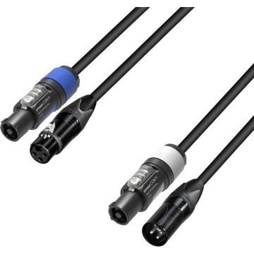 Adam Hall 5 STAR H PCON D 1000 10m - Cablu hibrid DMX si Alimentare Powercon