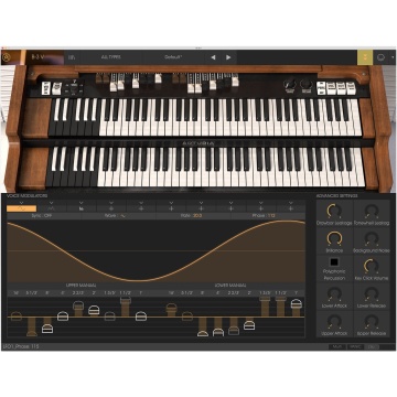 Arturia B-3 V - Plugin orga virtuala tonewheel cu modelare fizica - doua manuale si difuzor rotativ - Img 2