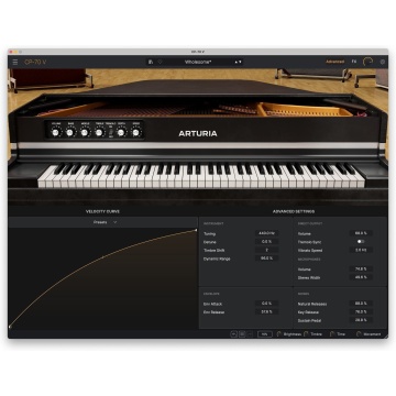 Arturia CP-70 V - Plugin pian electro-acustic virtual cu sampling in 8 layere de dinamica si modelare de circuit - Img 3