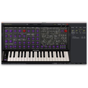Arturia KORG MS-20 V - Plugin sintetizator virtual analog semi-modular cu polifonie de 6 voci sequencer si 200 preseturi - Img 3