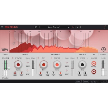 Arturia Mix DRUMS - Plugin audio pentru procesarea tobelor dual-band cu control de tranzienti si 92 preseturi - Img 2