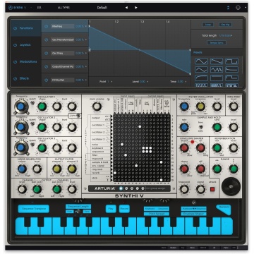 Arturia Synthi V - Plugin sintetizator virtual modular cu 3 oscilatoare matrice de rutare si polifonie 4 voci - Img 3