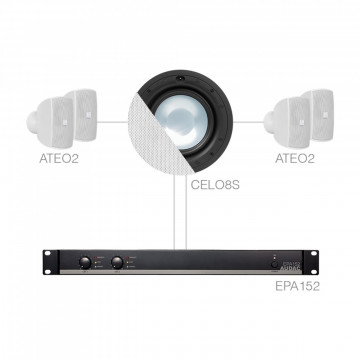 Audac SONA82.4S/W - Sistem complet pentru instalatii audio fixe