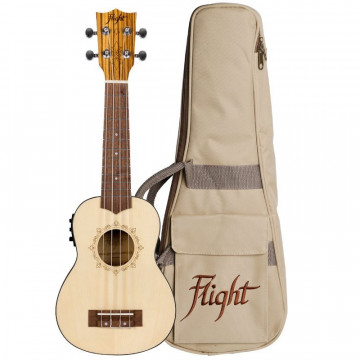 Flight DUS320CEQ SP/ZEB - Ukulele Soprano Electro-acustic