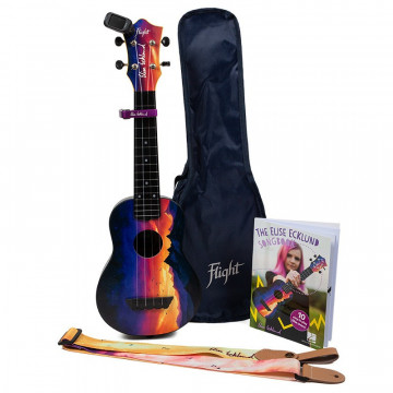 Flight TUS-EE SUNSET PACK Elise Ecklund - Pachet ukulele soprano