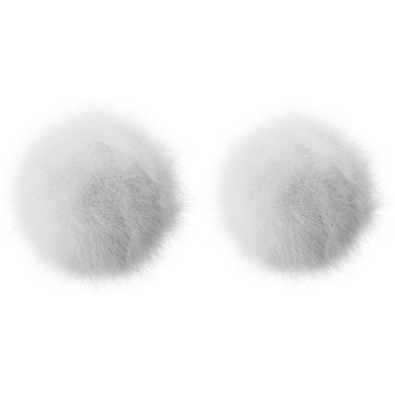 Hollyland LARK M2 Furry Windshield (White) - Set 2 windscreen-uri pentru transmitatoare wireless