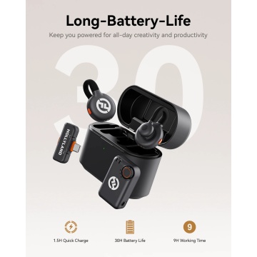 Hollyland LARK M2S Ultimate Combo - Sistem Lavaliera Wireless 2.4 GHz cu 2 Transmitatoare - Img 3