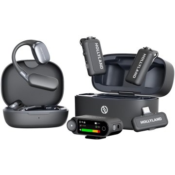 Hollyland LARK MAX 2 Ultimate Combo - Space Gray - Sistem Lavaliera Wireless 2.4 GHz cu 2 Transmitatoare