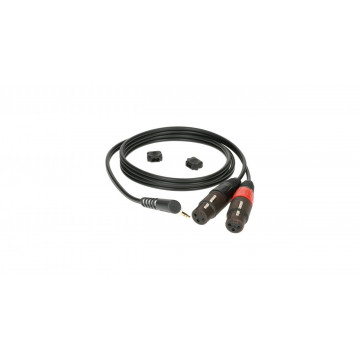 KLOTZ AY8A0100 Jack 3.5 mm tata - 2 x XLR mama - Cablu adaptor Y - Img 3