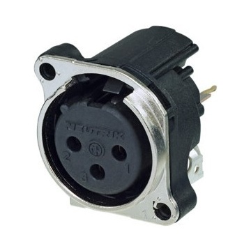 Neutrik NC3FBV1-0 - Conector XLR mama 3 pini
