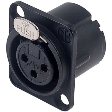 Neutrik NC3FD-LX-B - Conector XLR mama 3 pini - Img 3