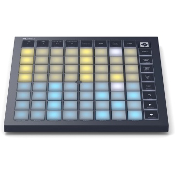Novation FLpad - Controller pad MIDI dedicat pentru FL Studio cu 64 de pad-uri velocity-sensitive si aftertouch polifonic