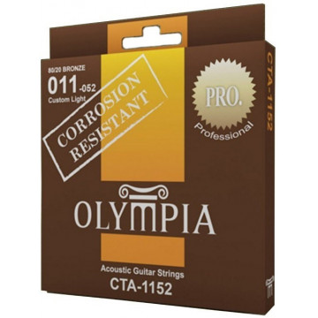 Olympia CTA1152 Bronz Custom Light 11-52 - Set corzi chitara acustica