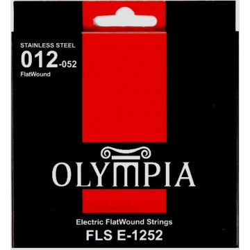 Olympia FLSE-1252 Otel FlatWound 12-52 - Set 6 corzi chitara electrica