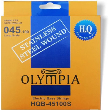 Olympia HQB45100S Long-Scale Otel 45-100 - Set corzi chitara bass
