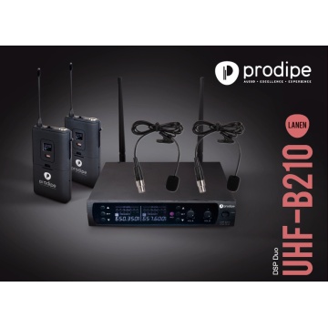 Prodipe UHF B210 DSP Lavalier Duo - Sistem wireless cu 2 microfoane lavaliera - Img 5