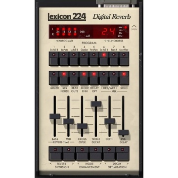 Universal Audio UAD Lexicon 224 Digital Reverb - Plugin reverb digital cu 8 programe clasice si 1 un program chorus