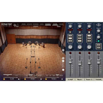 Universal Audio UAD Ocean Way Studios Deluxe - Plugin reverb cu functii avansate de room modeling si re-miking - Img 4