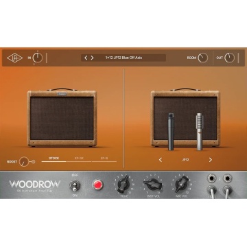 Universal Audio UAD Woodrow '55 Instrument Amp - Plugin amp sim cu 3 variante de circuit si 6 setup-uri de cabinet si microfon
