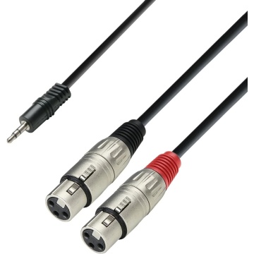 Adam Hall 3 STAR YWFF 0600 6m - Cablu adaptor Y Jack 3.5 mm / 2 x XLR mama