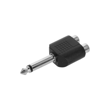 Adam Hall 4 STAR AY RF2 JM2 - Adaptor Y 2 x RCA mama - Jack 6.3 mm tata TS - Img 3
