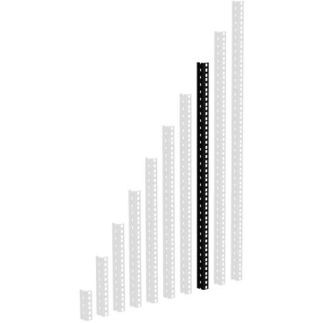 Adam Hall Rack Rail 16 Black - Banda rack 16U
