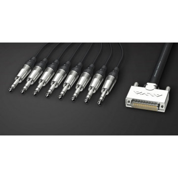 Alva Audio D-Sub25 tata - 8 x TRS 5m - Adaptor D-Sub25 la TRS