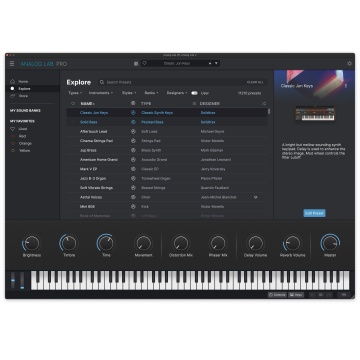 Arturia Analog LAB Pro - Bundle plugin-uri cu 28+ sintetizatoare si claviaturi 2000+ sunete si mod Stage - Img 2