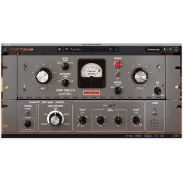 Arturia Comp TUBE-STA - Plugin compresor cu lampi side-chain si modelare analogica
