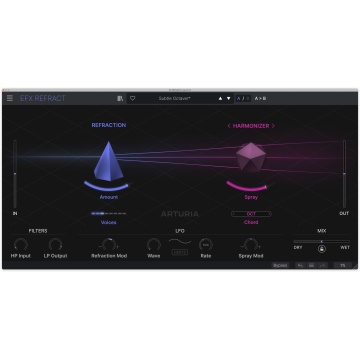 Arturia Efx REFRACT - Plugin multi-efect stereo unison cu 8 voci si 5 moduri FX - Img 5