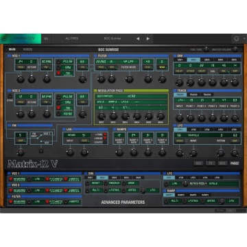 Arturia Matrix-12 V2 - Plugin sintetizator virtual analog polifonic cu 12 voci 2 oscilatoare si filtru cu 15 moduri - Img 3