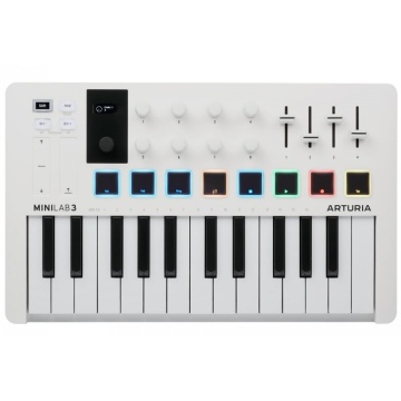 Arturia MiniLab Mk3 White - Claviatura MIDI portabila