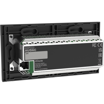 Audac NWP222/B - Panou de intrare audio in retea Dante - Img 3