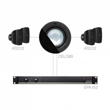 Audac SONA82.4S/B - Sistem complet pentru instalatii audio fixe