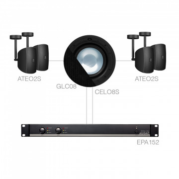 Audac SONA82.4SC/B - Sistem complet pentru instalatii audio fixe