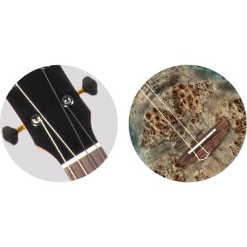 Flight Aviator Galaxy Baritone BL CE - Ukulele baritone electro-acustic - Img 5