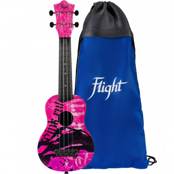 Flight UTS-40 Pink Rules Ultra Travel - Ukulele Soprano