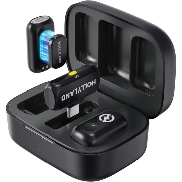 Hollyland LARK A1 Duo USB-C - Space Gray - Sistem Lavaliera Wireless 2.4 GHz cu 2 Transmitatoare - Img 3