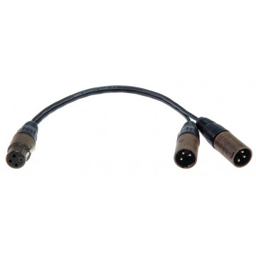 KLOTZ PYB5N XLR mama - 2 x XLR tata - Cablu adaptor Y