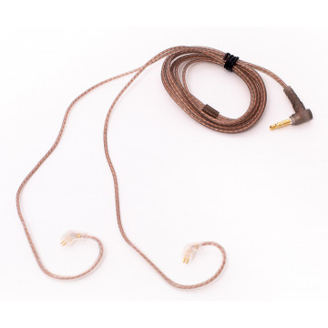 KZ Acoustics Transparent & Black Cable B PIN NO MIC - Cablu pentru casti in-ear